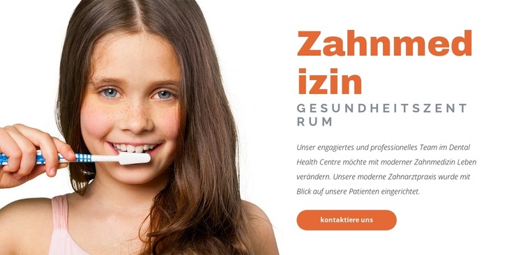 Zahnarzt Gesundheitszentrum Website-Vorlage