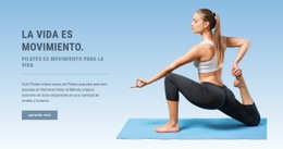 Tu Cuerpo Necesita Pilates - Plantilla De Funcionalidad De Una Página