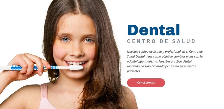 Centro de salud dentista Plantilla de una página