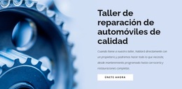 Taller De Coches: Plantilla De Sitio Web Adaptable