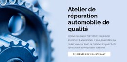 Atelier De Réparation Automobile Modèle CSS De Base