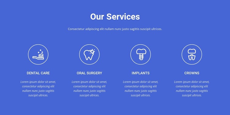 The highest quality dental care Html Website Builder