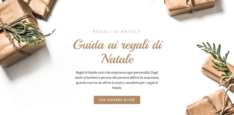 Guida ai regali di Natale Costruttore di siti web HTML