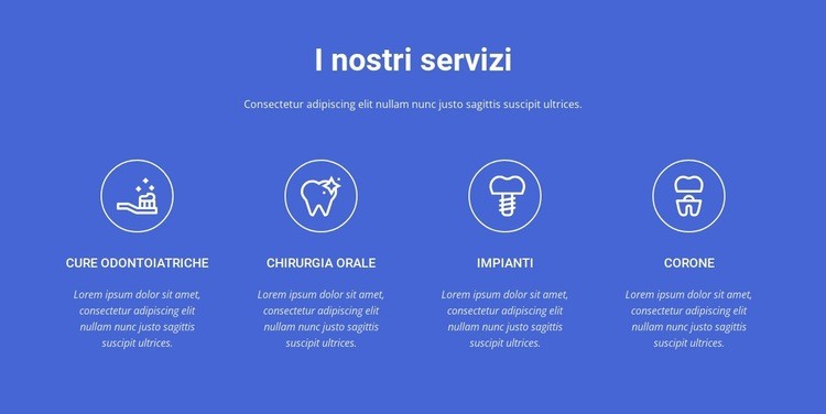 La massima qualità delle cure dentistiche Costruttore di siti web HTML