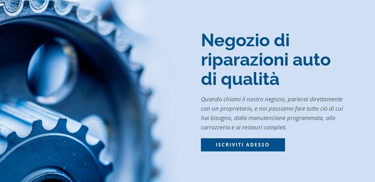 Officina riparazioni auto Modelli di Website Builder