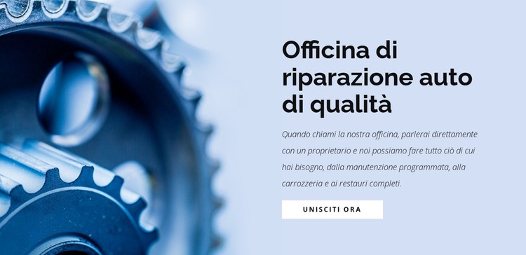 Officina riparazioni auto Modello HTML