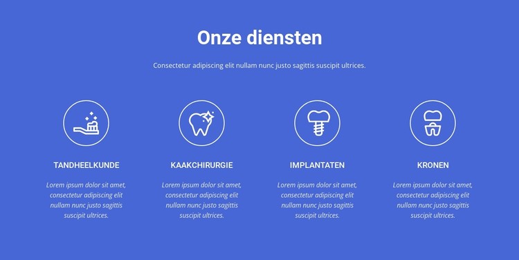 Tandheelkundige zorg van de hoogste kwaliteit CSS-sjabloon