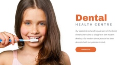 Dentist Health Centre - Multi-Purpose One Page Template
