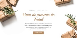 Guia De Presente De Natal - Design Definitivo Do Site