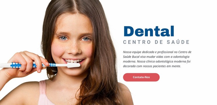 Centro de Saúde Dentista Maquete do site