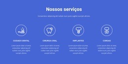 Odontologia Da Mais Alta Qualidade - Modelo HTML5