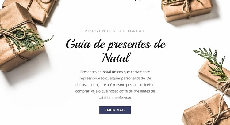 Guia de presente de natal Template Joomla