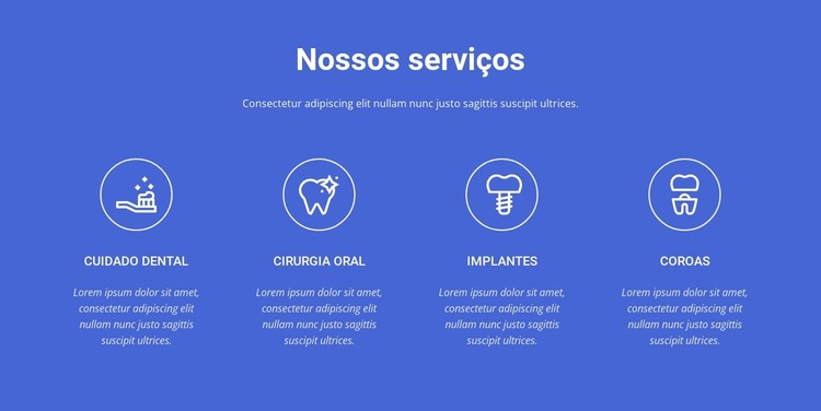 Odontologia da mais alta qualidade Template Joomla