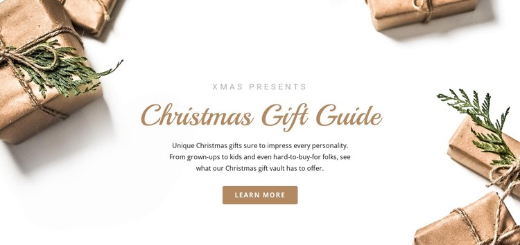 Christmas gift guide Static Site Generator