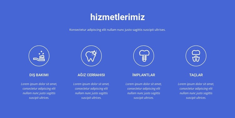 En kaliteli diş bakımı HTML Şablonu