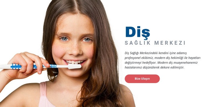 Diş Hekimi Sağlık Merkezi Html Web Sitesi Oluşturucu