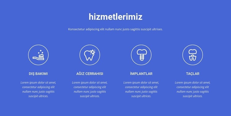 En kaliteli diş bakımı HTML5 Şablonu