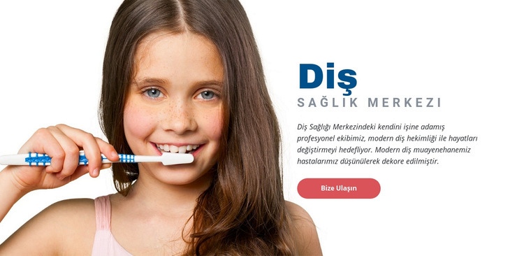 Diş Hekimi Sağlık Merkezi Web Sitesi Şablonu