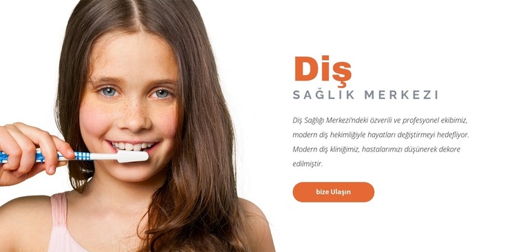 Diş Hekimi Sağlık Merkezi Web Sitesi Şablonu