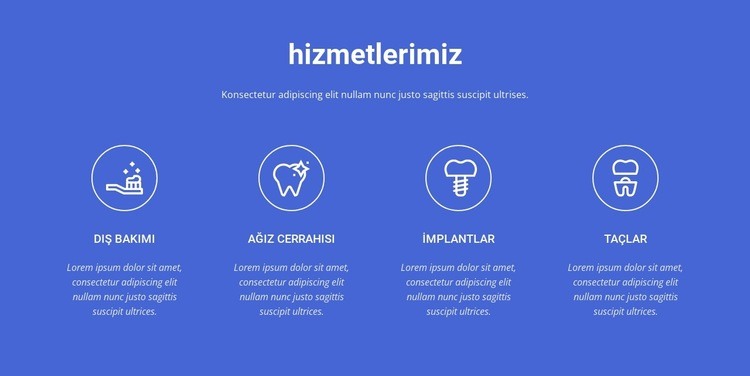 En kaliteli diş bakımı Web sitesi tasarımı