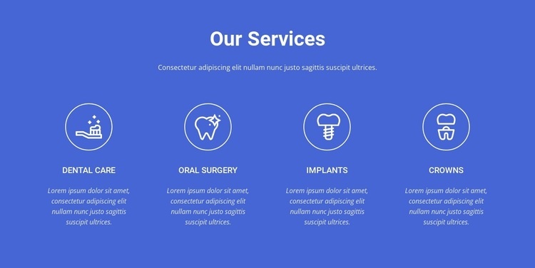 The highest quality dental care Web Page Design