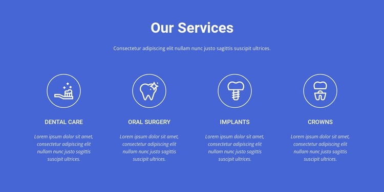 The highest quality dental care Website Mockup