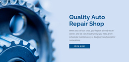 Car Repair Shop - Responsive Website Template