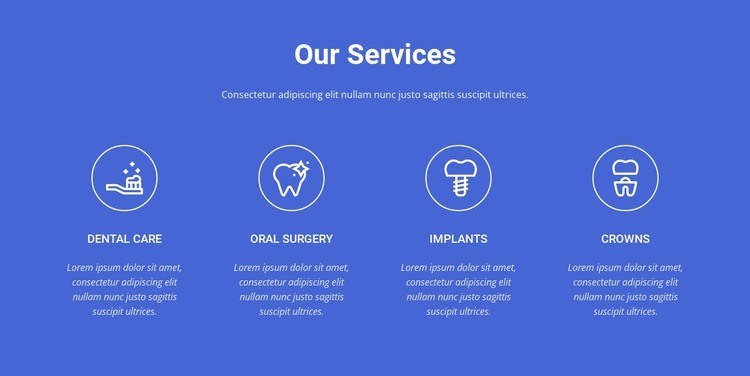 The highest quality dental care Wix Template Alternative