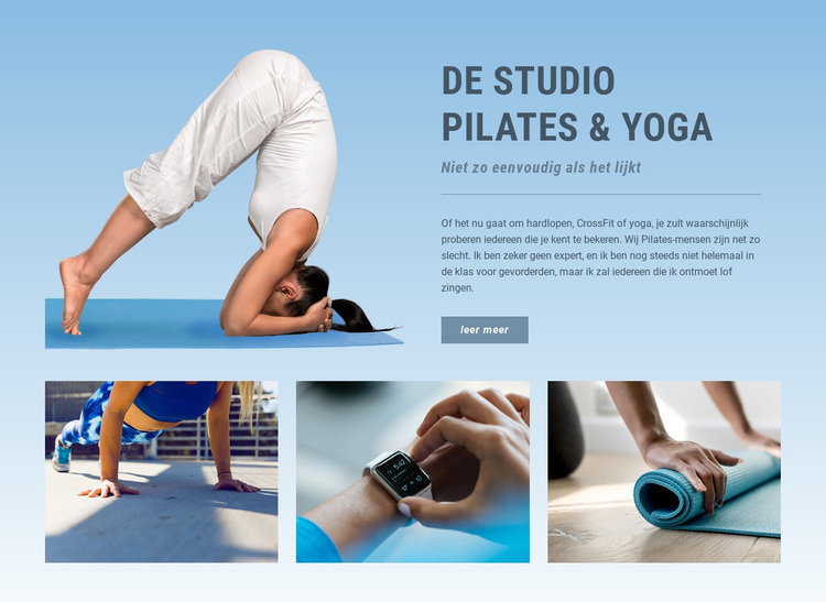Pilates en yoga WordPress-thema