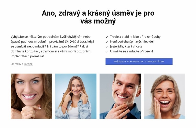 Zdravý a krásný úsměv Šablona CSS