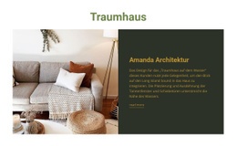 Traumhaus Interieur - Moderner Website-Builder