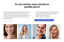 Sonrisa Sana Y Hermosa - Plantilla De Diseño De Sitio Web