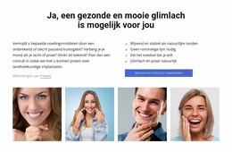 Gezonde En Mooie Glimlach