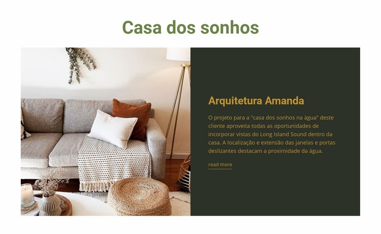 Dream House Interior Landing Page