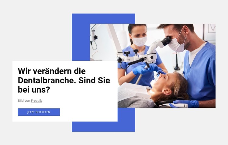 Dentalindustrie HTML-Vorlage