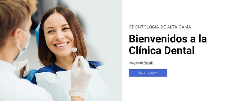 Opciones de implantes dentales Maqueta de sitio web