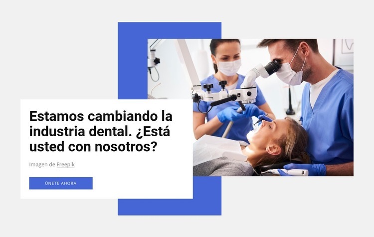 industria dental Plantilla de una página