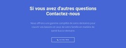 Texte Et Bouton Avec Appelez-Nous - Maquette De Site Web Moderne