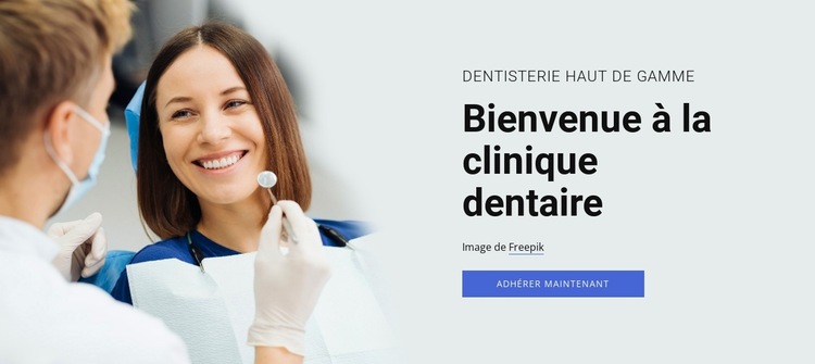 Options d'implants dentaires Modèle de site Web