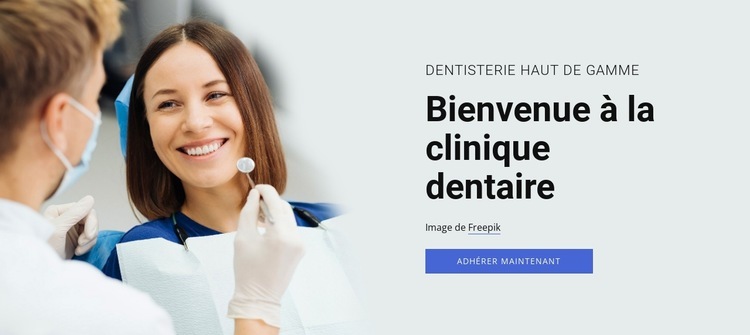 Options d'implants dentaires Modèle d'une page