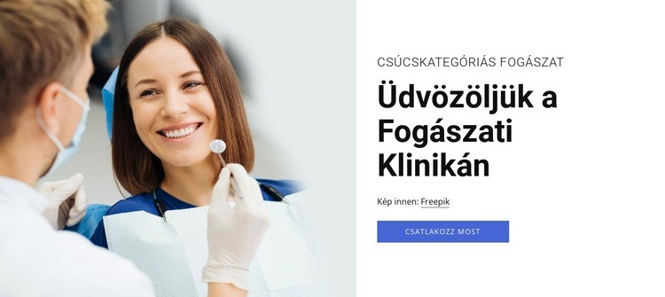 Fogászati implantációs lehetőségek HTML Sablon