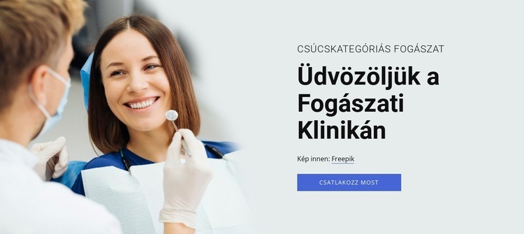 Fogászati implantációs lehetőségek Weboldal sablon