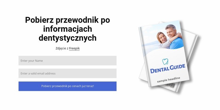 Pobierz poradnik dentystyczny Makieta strony internetowej