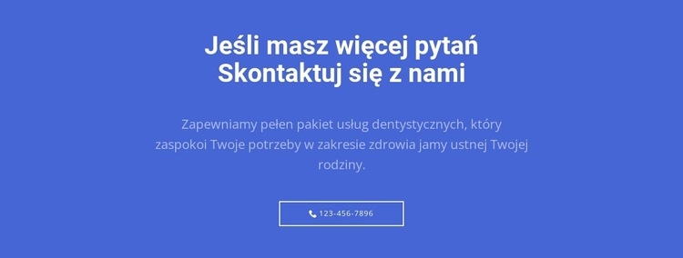 Tekst i przycisk z zadzwoń do nas Wstęp