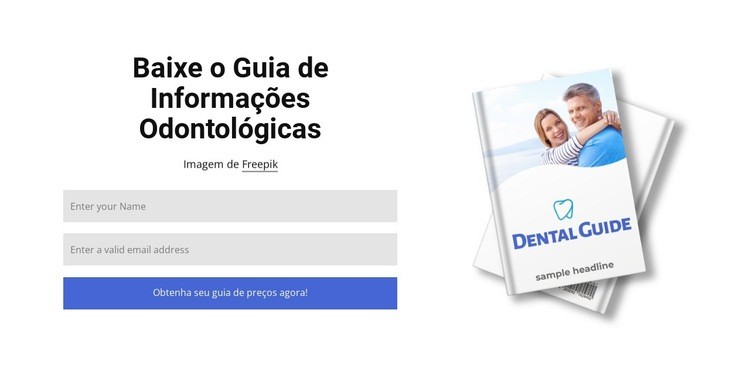 Baixar guia odontológico Design do site