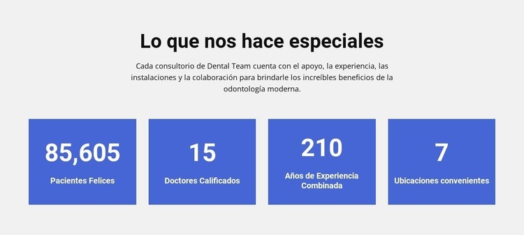 Lo que nos hace especiales Diseño de páginas web