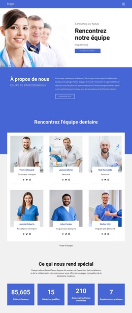 Page HTML Pour Nous Offrons Une Gamme Complète De Soins Dentaires