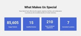 What makes us special - Html Code Example by Nicepage