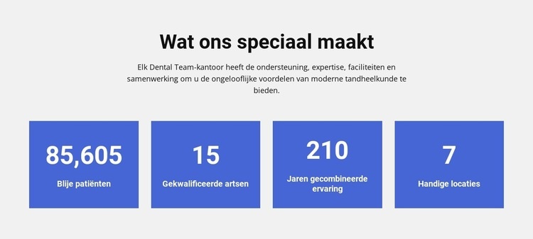 Wat ons bijzonder maakt Bestemmingspagina