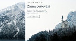 Zimní Cestování – Šablona Vstupní Stránky